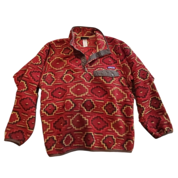 Patagonia Other - VINTAGE 2012 Patagonia Men's Synchilla Snap-T Fleece Yanaba Molten Lava XS